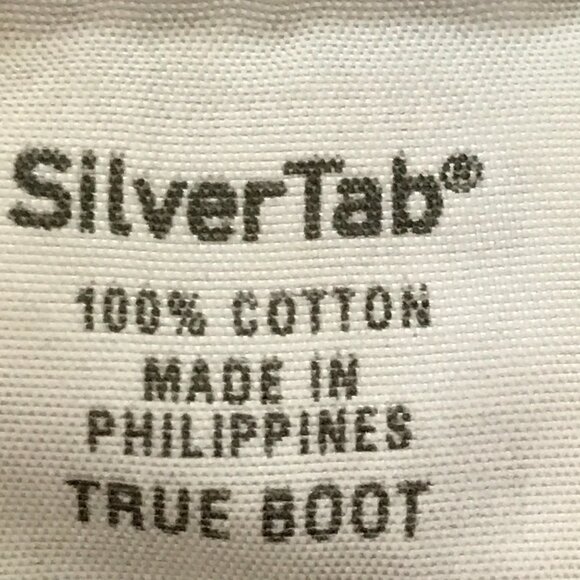 Levi's Silver Tab Wide Leg Bootcut Jeans Men 36x30 Blue Mid Rise Medium Wash - Picture 11 of 12